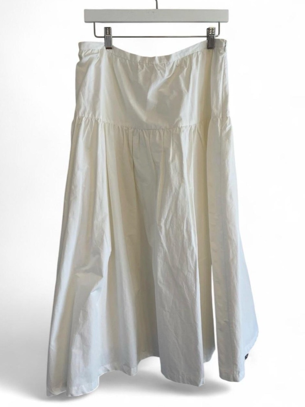 NWT ASTR the label White Midi A-Line Tiered Skirt